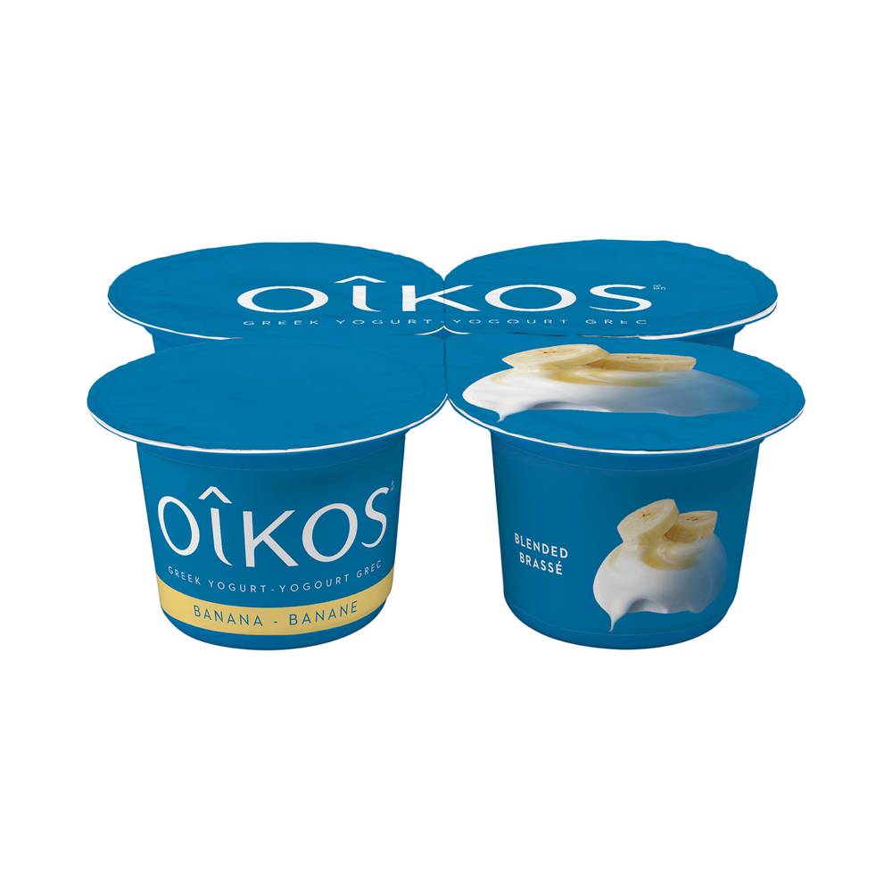 Oikos 2% Greek Banana Yogurt (4 ct, 100 g)