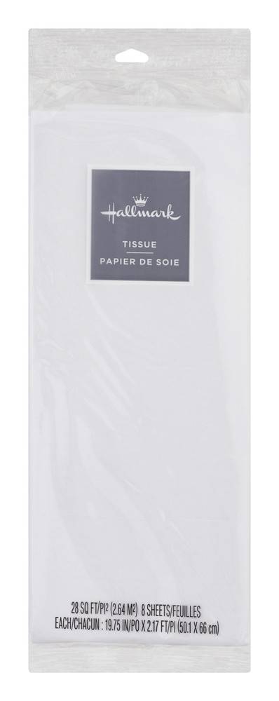 Hallmark White Tissue Paper (8 sheets)