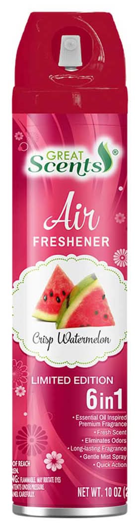Great Scents Aerosol Air Freshener, Watermelon (10 oz)