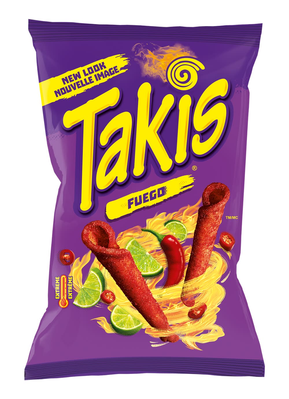 Takis Fuego Rolled Tortilla Chips, Hot Chili Pepper & Lime (280 g)