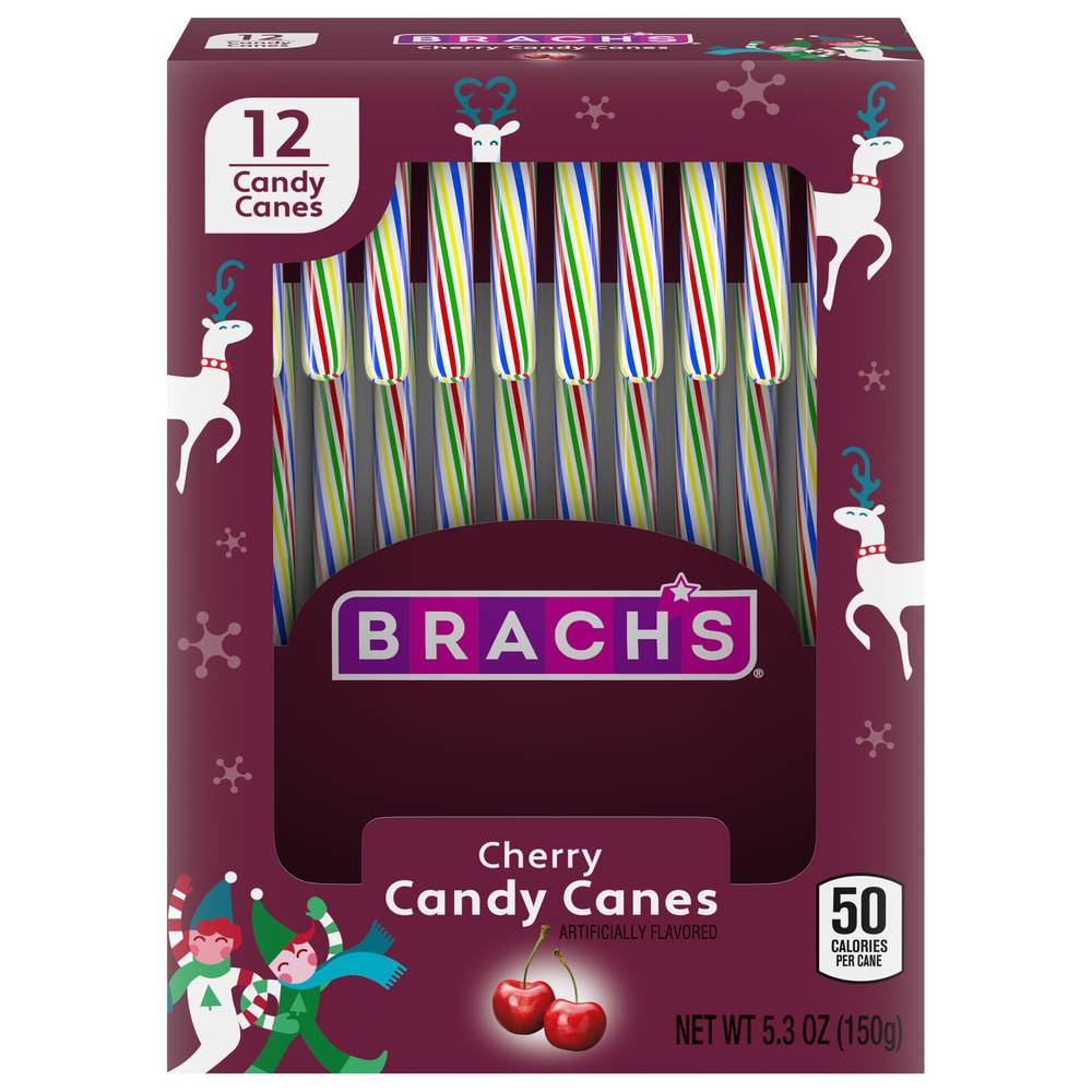 Brach's Candy Canes, Cherry (5.3 oz, 12 ct)