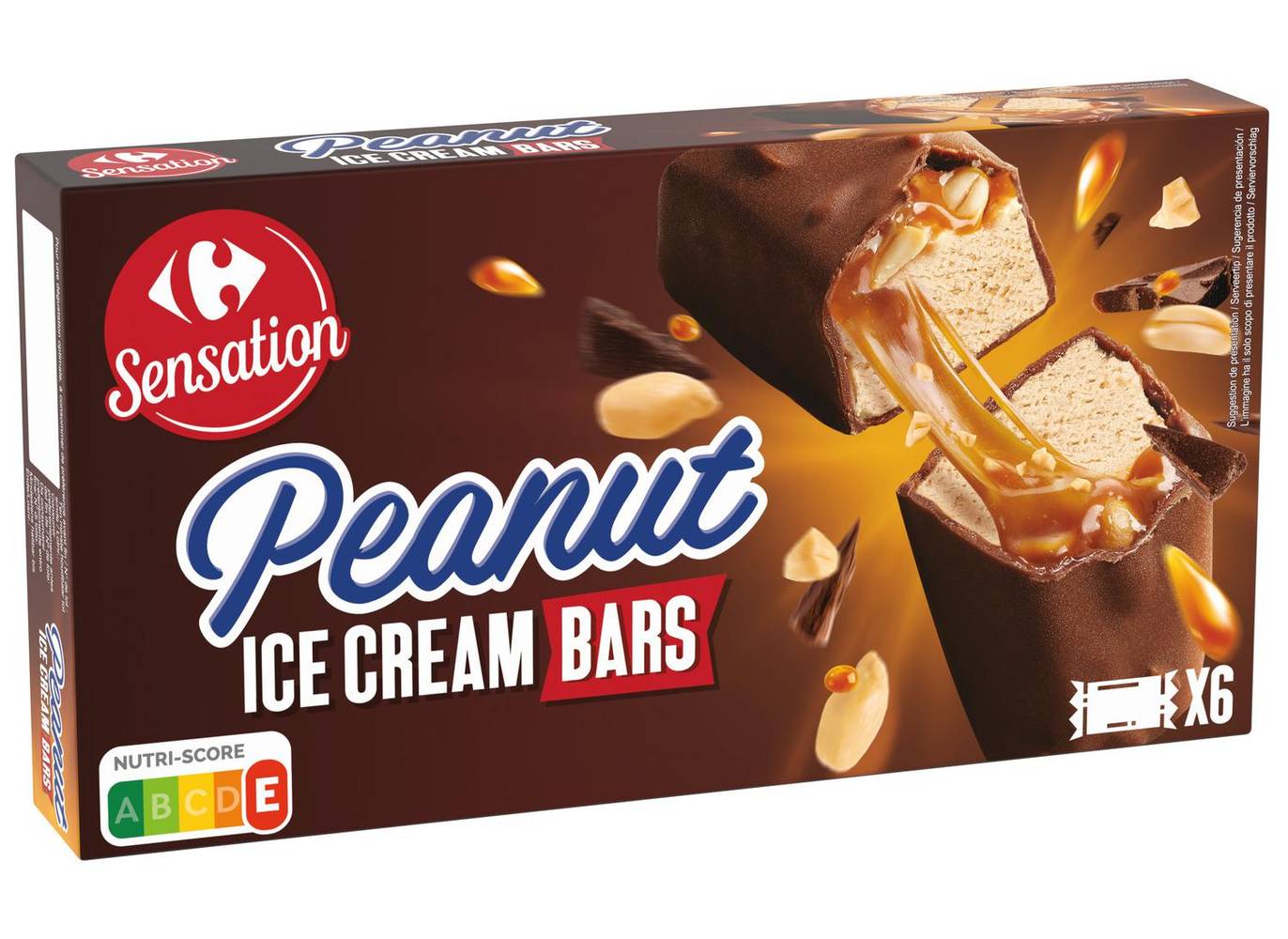 Barres glacées Peanut CARREFOUR SENSATION - l'unité