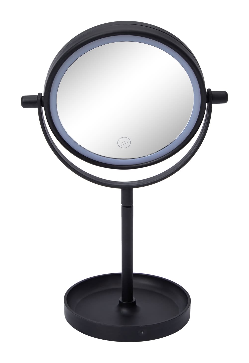Round Shaped Vanity Mirror Black