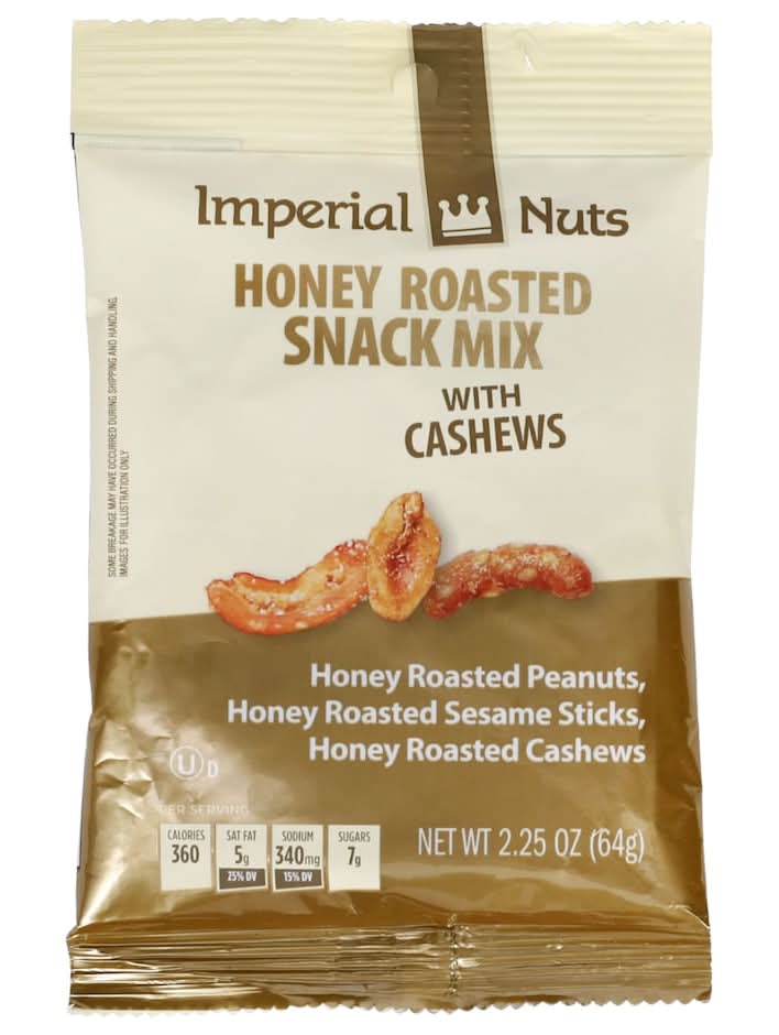 Imperial Nuts Honey Roasted Snack Mix With Cashews (2.25 oz)