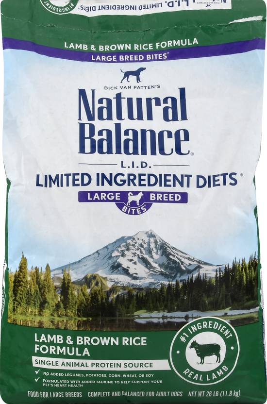 Natural Balance L.i.d. Limited Ingredient Diets Lamb & Brown Rice Large Breed Formula Dry Dog Food