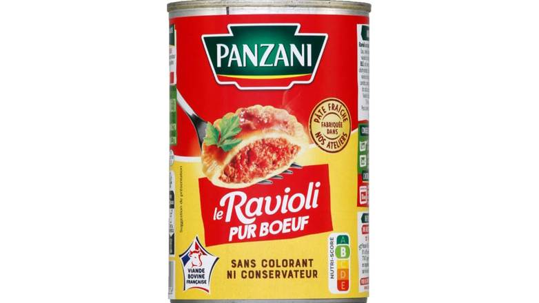 Panzani Ravioli pur boeuf française Plat cuisiné 1 personne, 400g