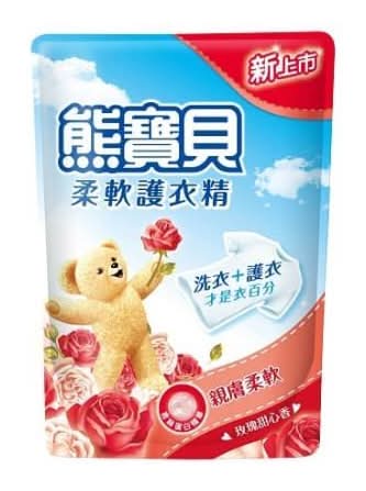 熊寶貝 柔軟護衣精補充包 - 玫瑰甜心香 (1840 mL)