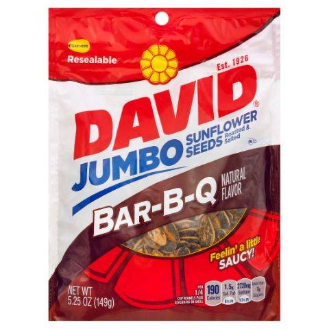 David BBQ Sunflower Seeds 5.25oz