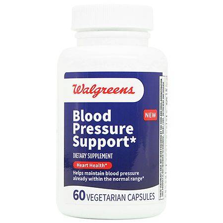 Walgreens Blood Pressure Support Supplement Capsules for Heart Health - 60.0 ea