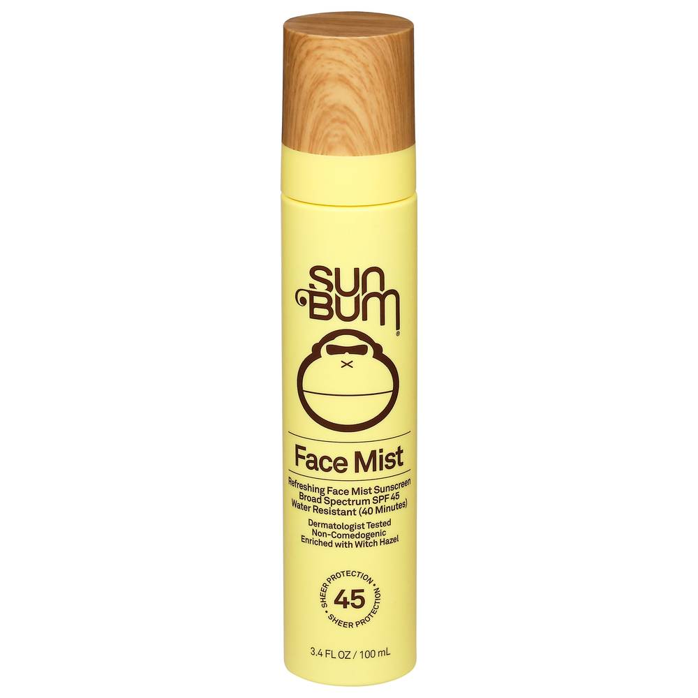 Sun Bum Broad Spectrum Spf 45 Refreshing Face Mist Sunscreen (3.4 fl oz)