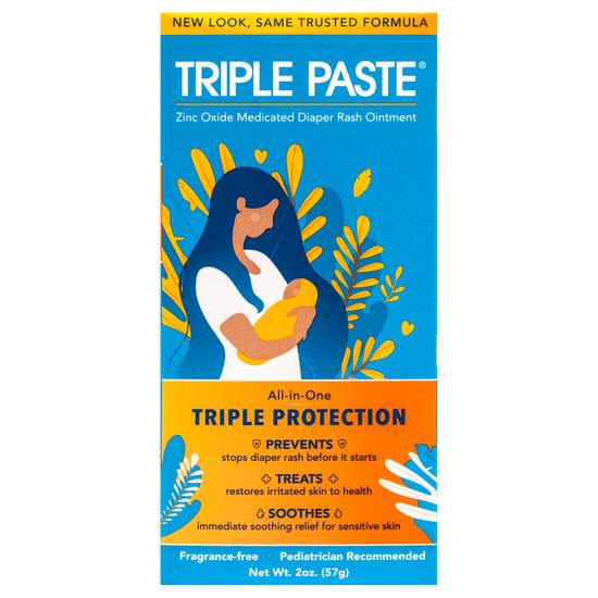 Triple Paste Zinc Oxide Medicated Diaper Rash Ointment