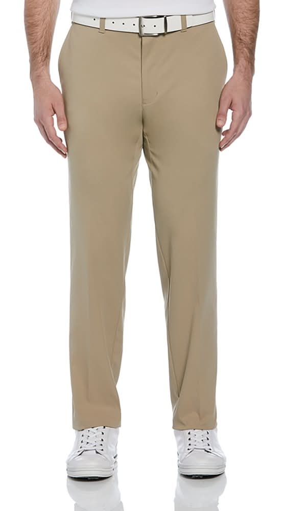 PGA Tour Men's FF Set On Pant, Light Brown 01, 32"