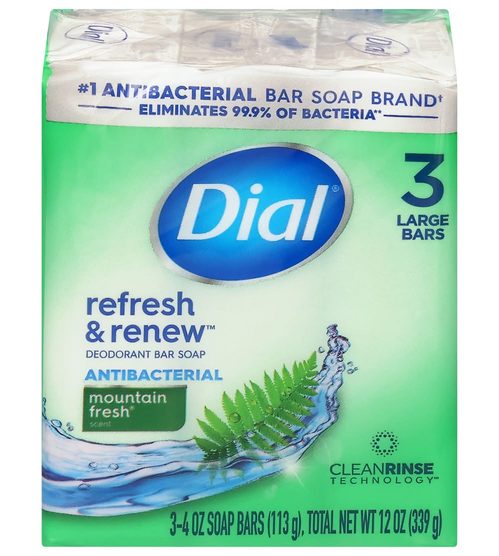 Moutain Fresh Antibacterial Deodorant Soap (12 oz, 3 ct)