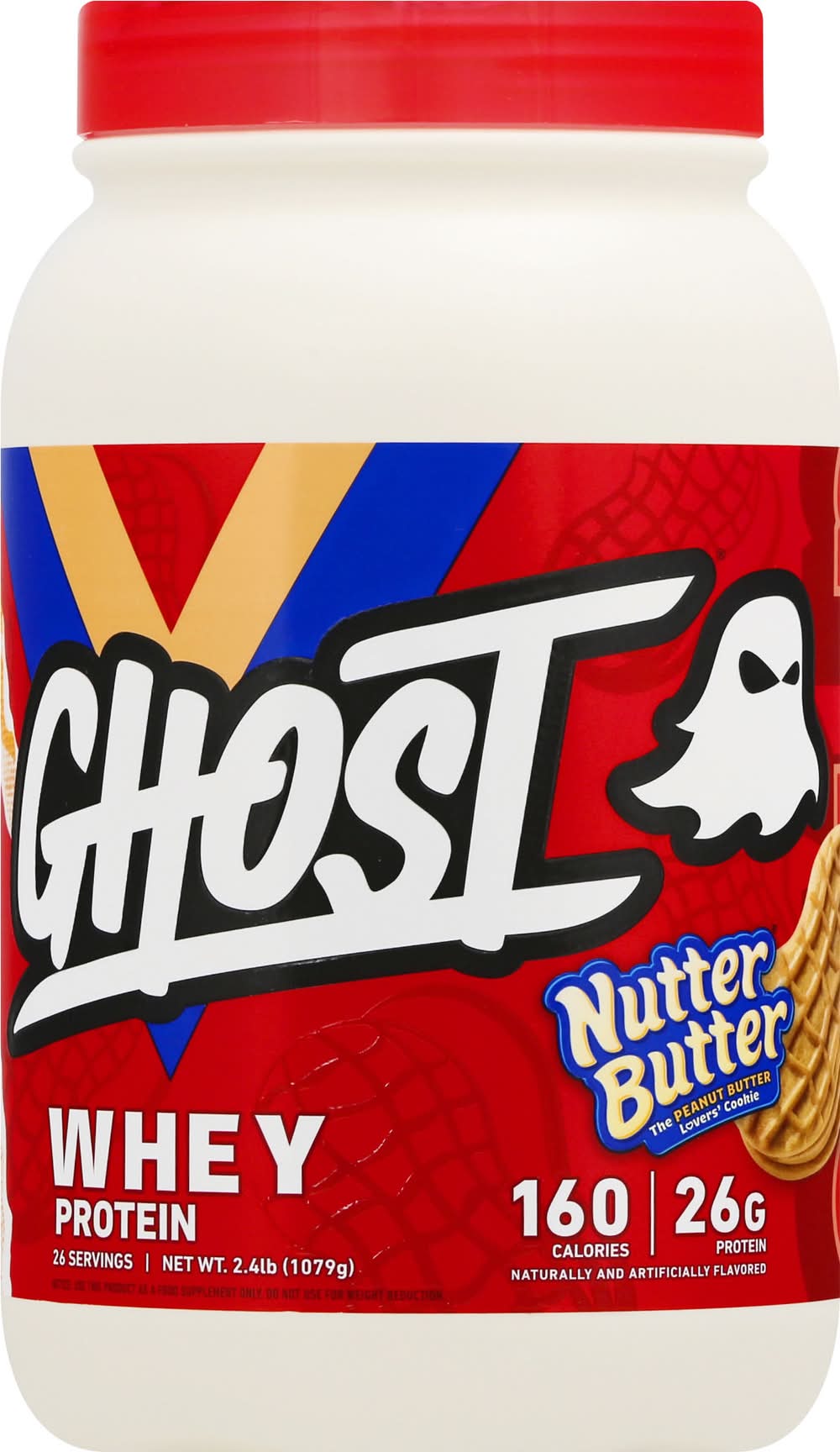 Ghost Whey Protein, Nutter Butter (2.4 lbs)