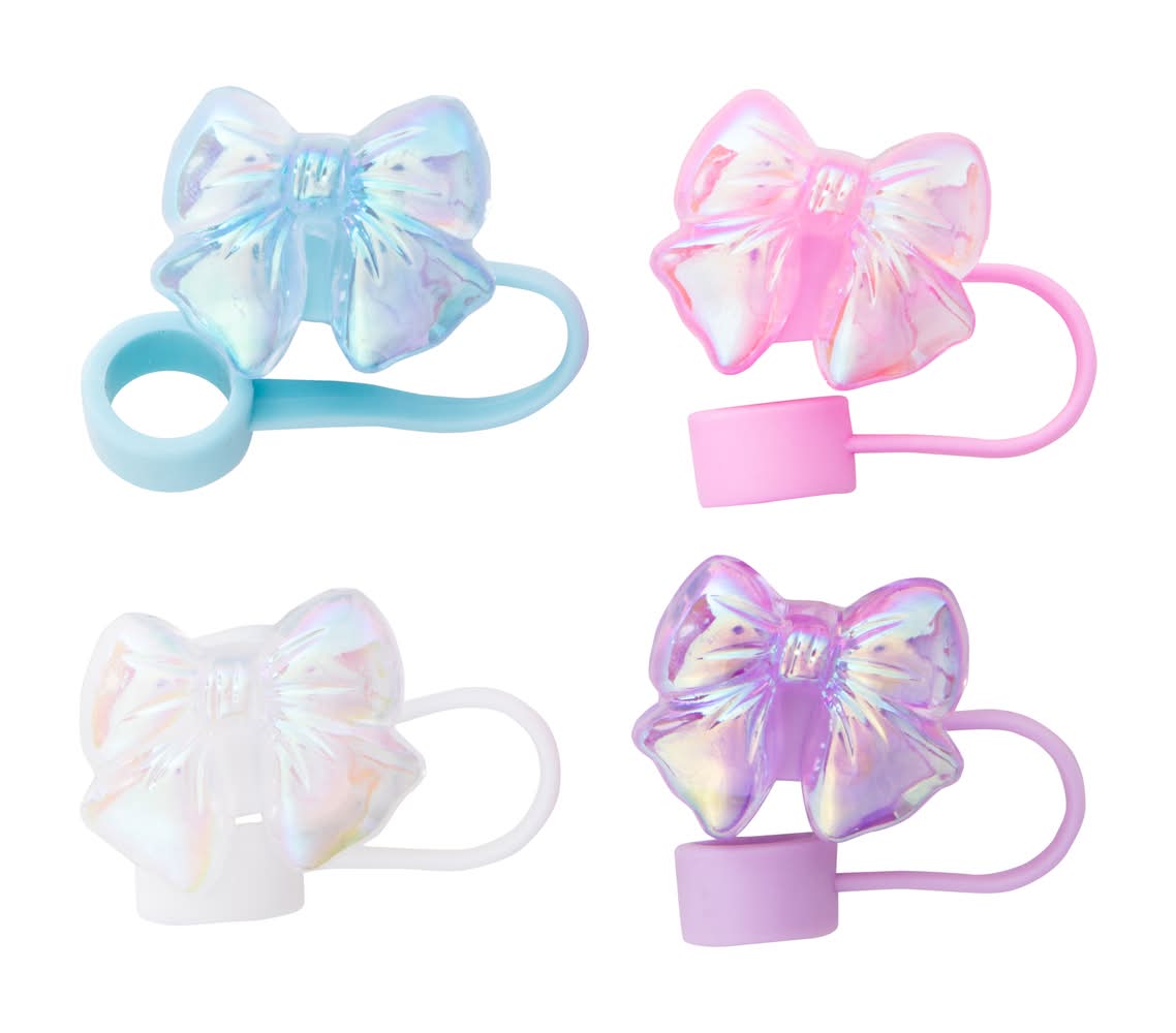 Straw Accessories 4-Pack Bows