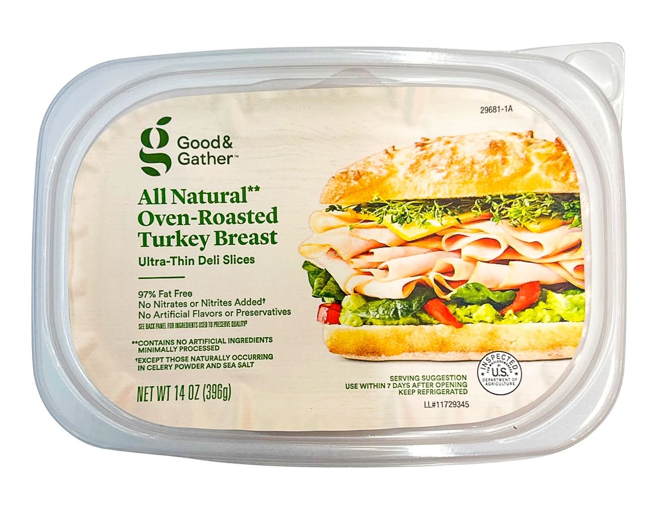 Good & Gather All Natural Oven Roasted Turkey Breast (14 oz)