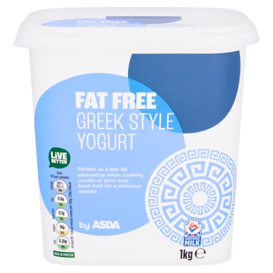 ASDA Fat Free Greek Style Yogurt (1kg)