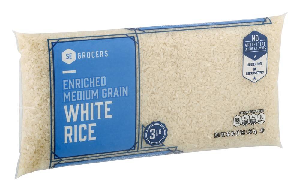 SE Grocers Enriched Medium Grain White Rice (48 oz)