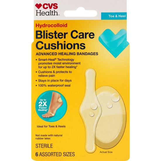 CVS Health Advanced Healing Blister Care Cushions, 6 Assorted Sizes