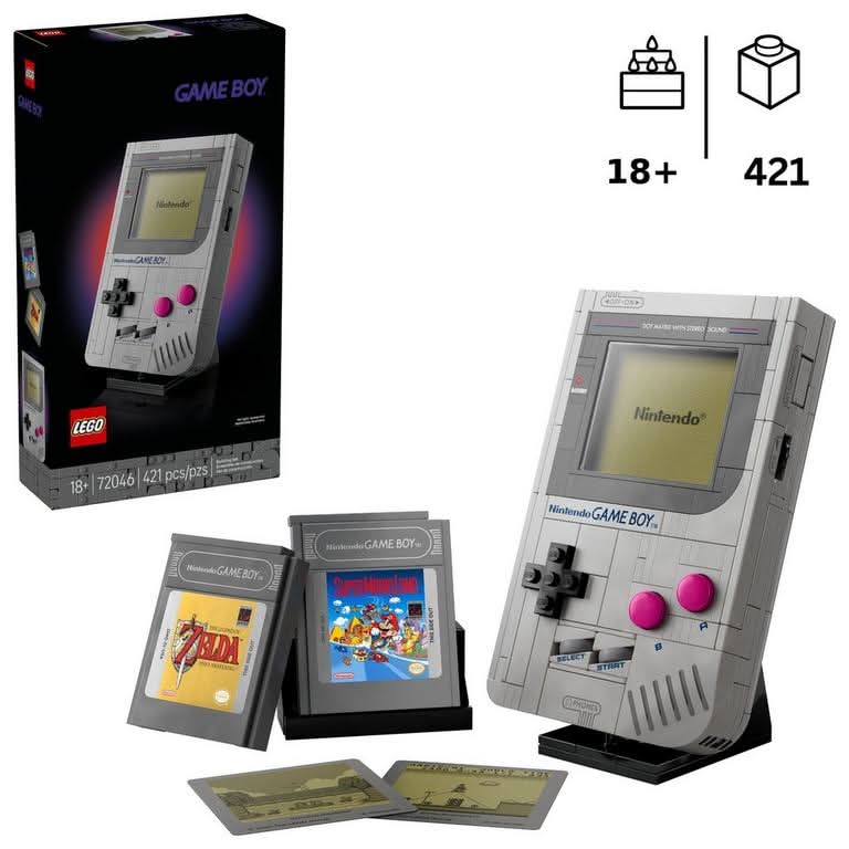 LEGO Game Boy 3d Puzzle For Adults Ages 18+ 72046 (421 ct)