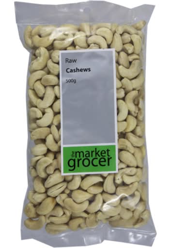 The Market Grocer Cashews Raw (500g)