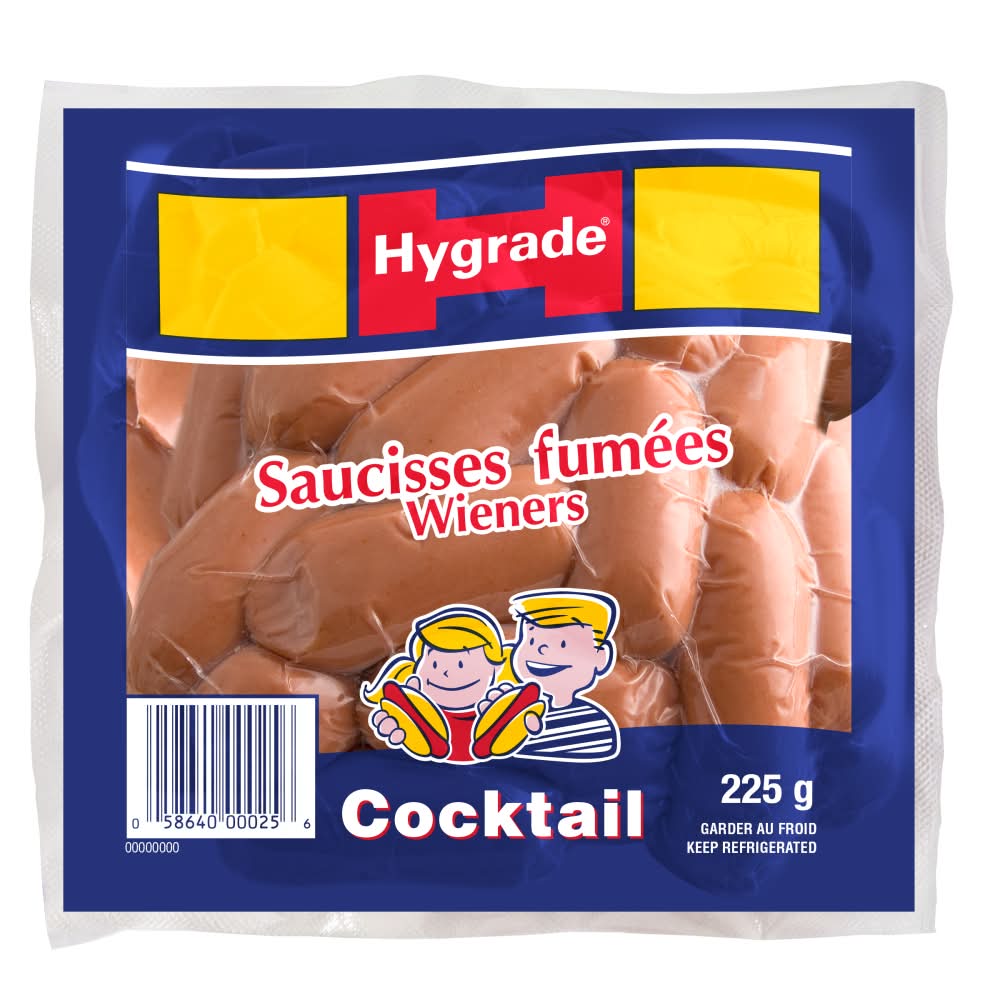 Hygrade saucisses wieners cocktail fumées - smoked cocktail wieners sausages