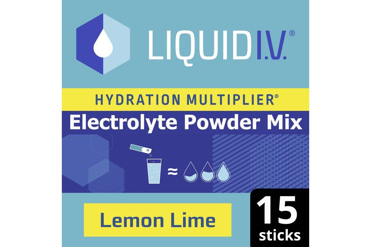 Liquid I.V. Hydration Multiplier Electrolyte Powder Mix Lemon Lime (15 Sachets)