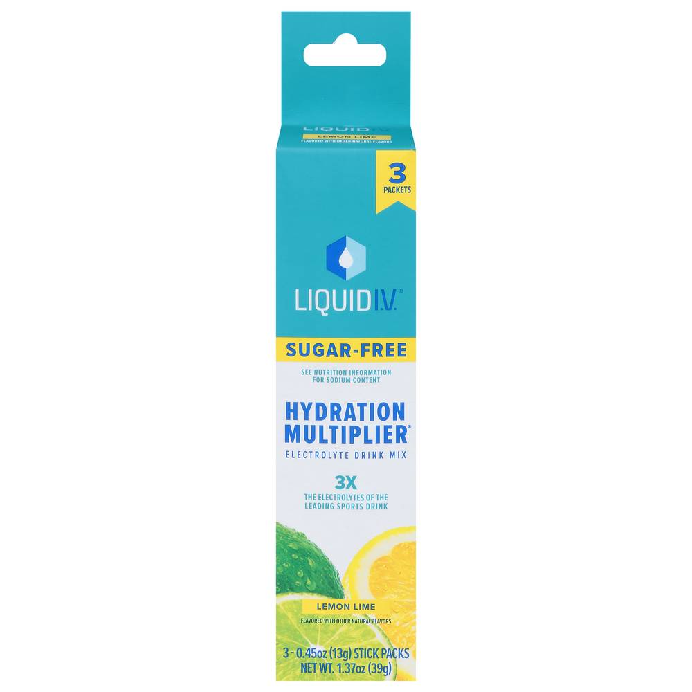 Liquid I.v. Hydration Multiplier Sugar-Free Hydration Multiplier Electrolyte Drink Mix (1.37 oz) ( lemon lime)