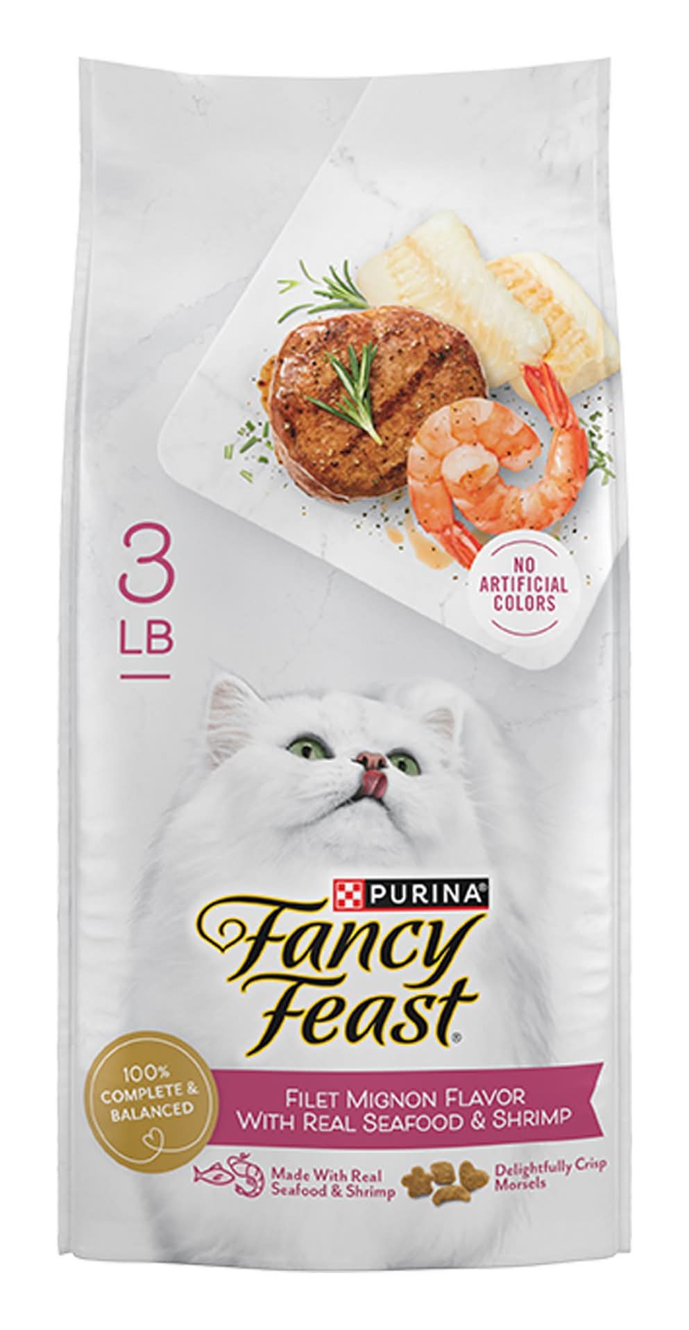 Fancy Feast®  All Life Stages Cat Dry Food - , With Vitamins (Flavor: Filet Mignon, Color: Assorted, Size: 3 Lb)