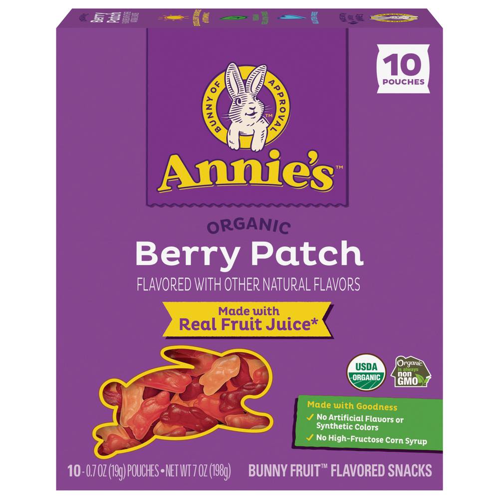 Annie's Berry Patch Bunny Fruit Snacks (0.7 oz, 10 ct)