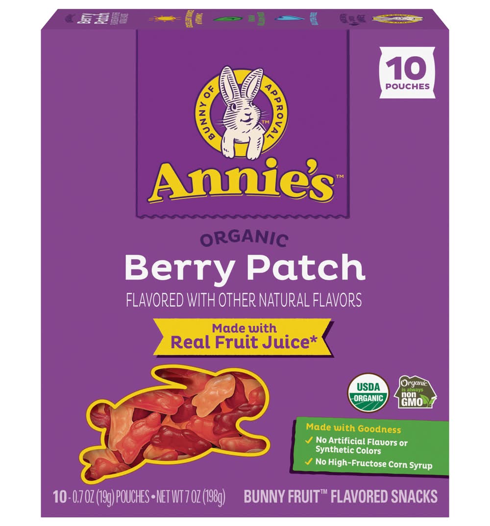 Annie's Bunny Fruit Snacks, Berry Patch (0.7 oz, 10 ct)