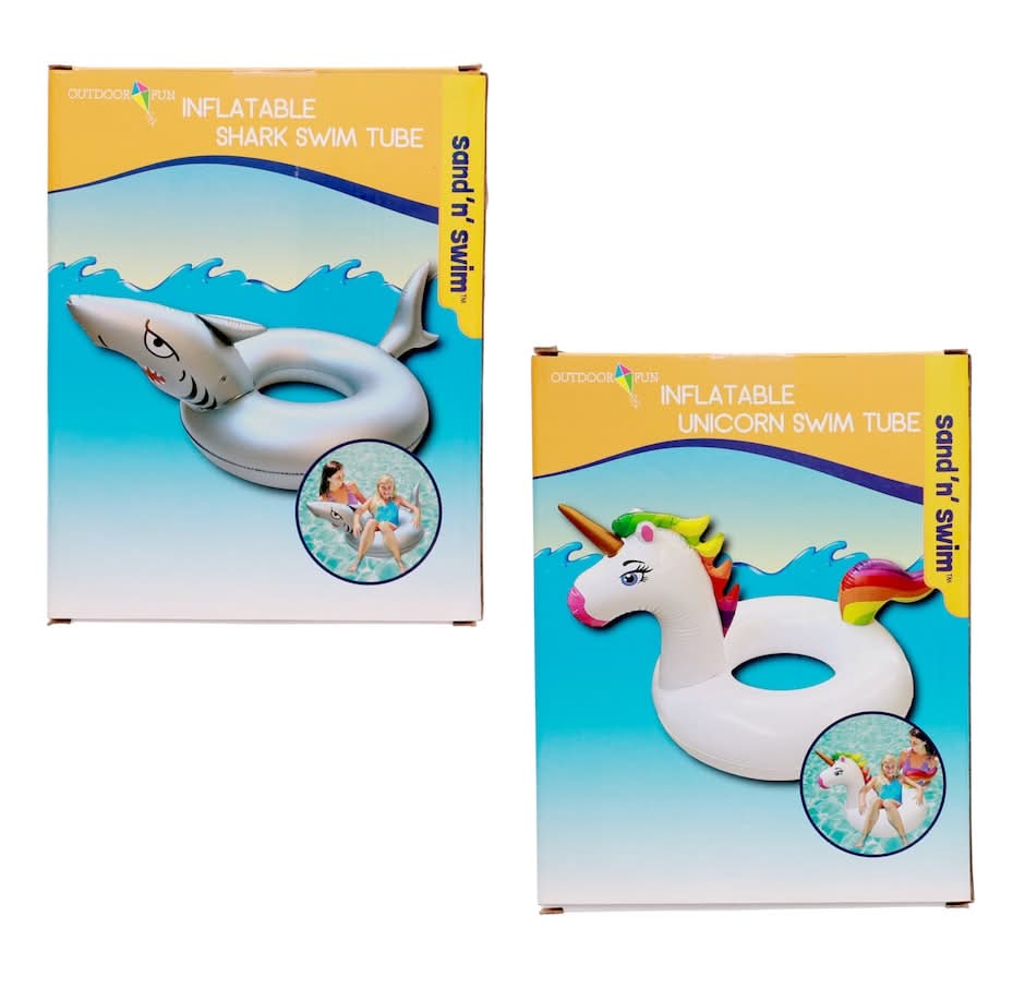 Outdoor Fun Inflatable Swim Tube, Assorted Designs, 1-ct.