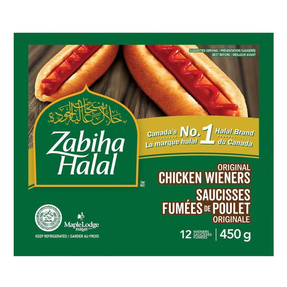 Zabiha Halal Original Chicken Wieners (12 ct)