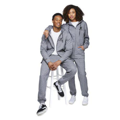 Canadiana Adult Gender Inclusive Full-Zip Hoodie (Color: Grey, Size: Adult 3Xl)