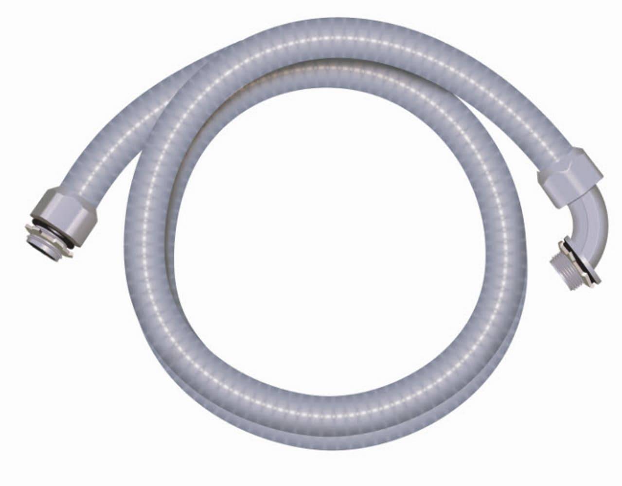 Southwire Ultratite Non-Metallic Liquidtight Flexible Kit Pvc Conduit Whip, 1/2 In X 6 Ft