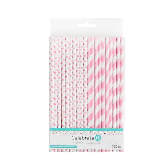 Printed Paper Straws By Celebrate It Entertaining, 100Ct.