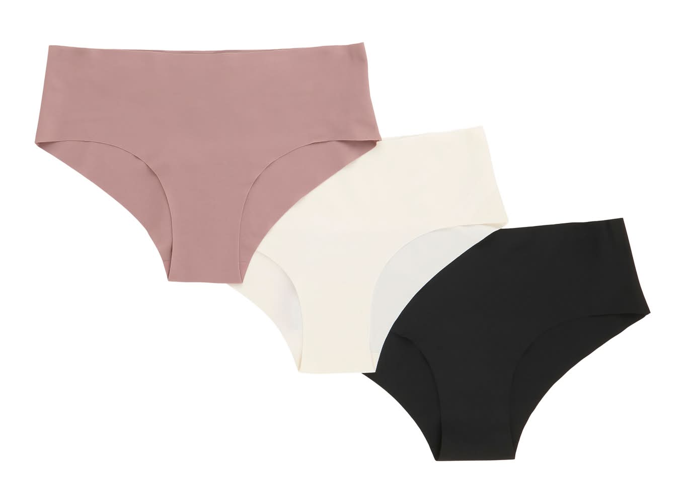 Carisma Women's Invisible Hipster Underwear, 3-Pack (M, Chestnut)