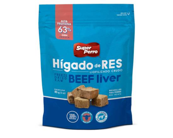 Alimento Liofilizado Super Perro Hígado 85 g