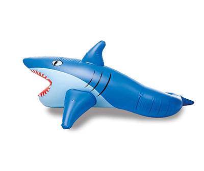 8' Blue Giant Inflatable Mister Shark Sprinkler