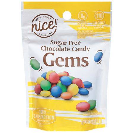 Nice! Sugar Free Chocolate Candy Gems