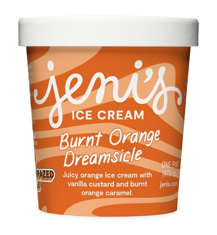 Burnt Orange Dreamsicle Ice Cream Pint