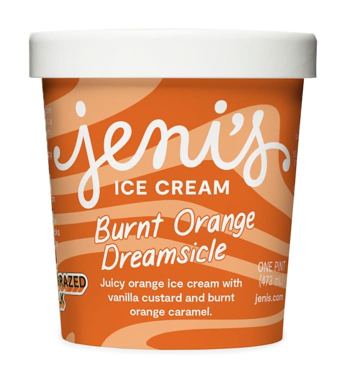 Burnt Orange Dreamsicle Ice Cream Pint