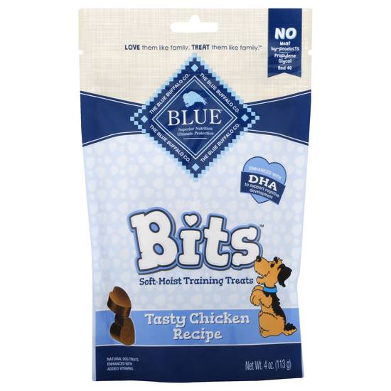 Blue Buffalo Natural Tasty Chicken Recipe Bits Dog Treats