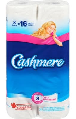 Cashmere papier hygiénique 2 épaisseurs - 2 ply bathroom tissue (8 unités)