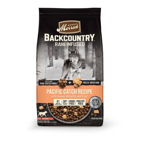 Merrick Backcountry Raw Infused Grain Free Freeze-Dried Pacific Catch Recipe Dry Dog Food (20 lbs)