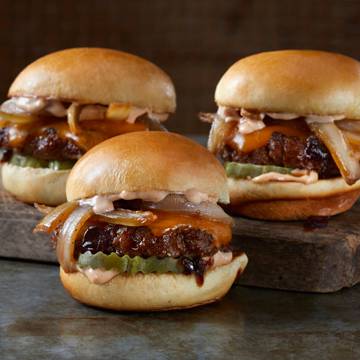 Order Whiskey-Glazed Sliders food online from Apps All Around store, Rochester on bringmethat.com