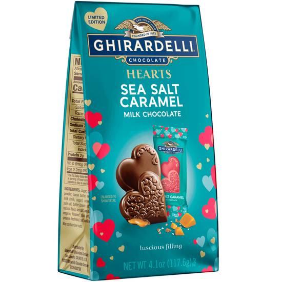 Ghirardelli Sea Salt Caramel Hearts Bag (chocolate )