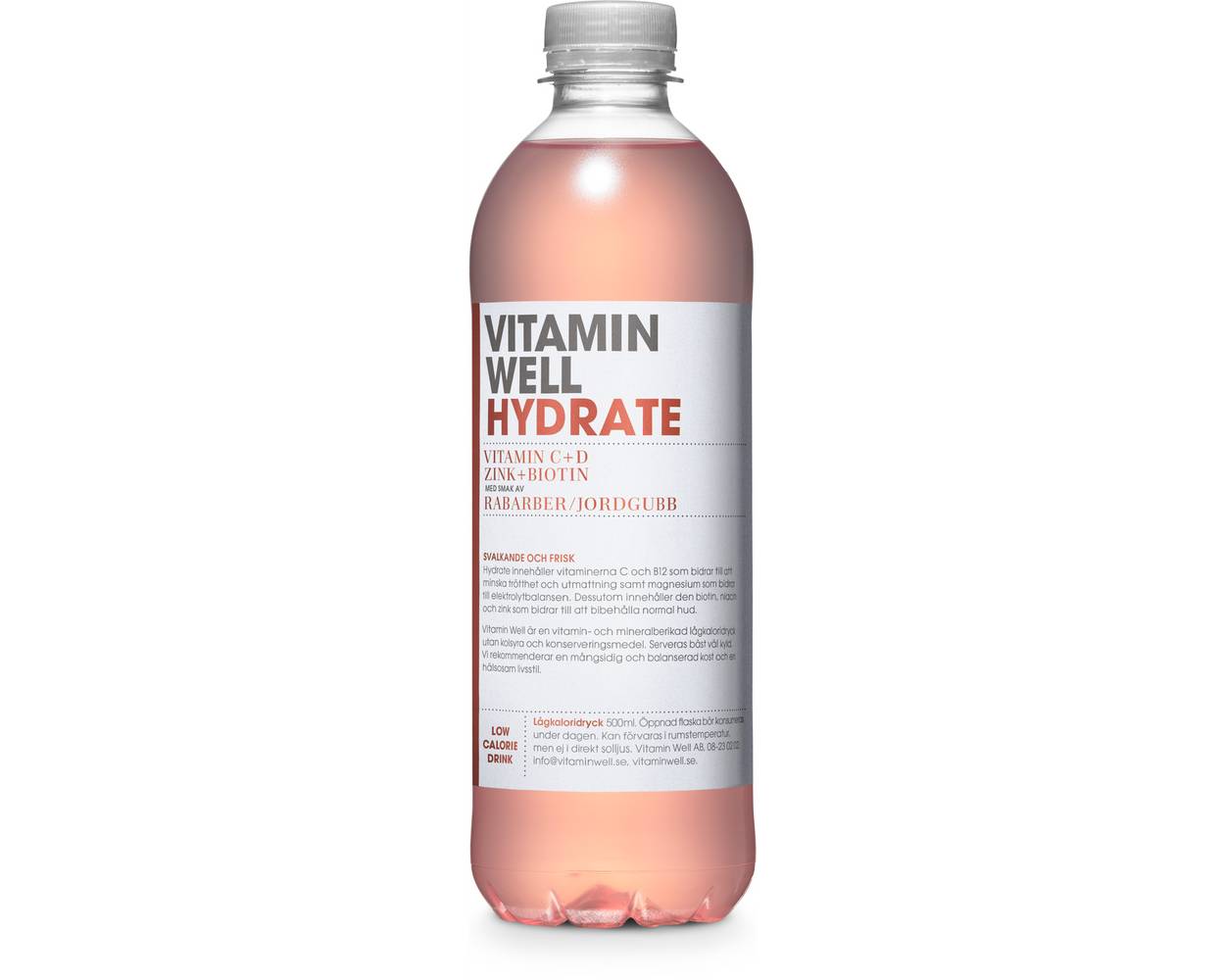 VITAMIN WELL HYDRATE JORDG/RABARBER 50CL