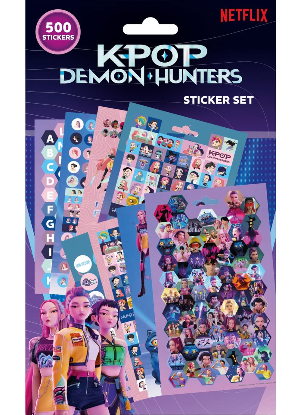 Conjunto 500 Stickers - Kpop Demon Hunters