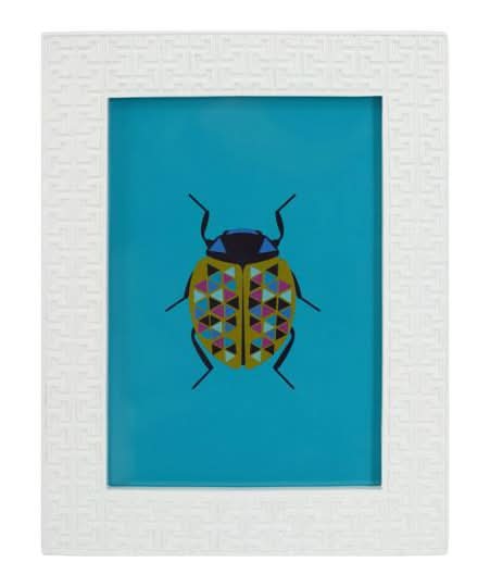 Jonathan Adler x Michaels Greek Key Tabletop Frame, 5x7 in, White & Blue